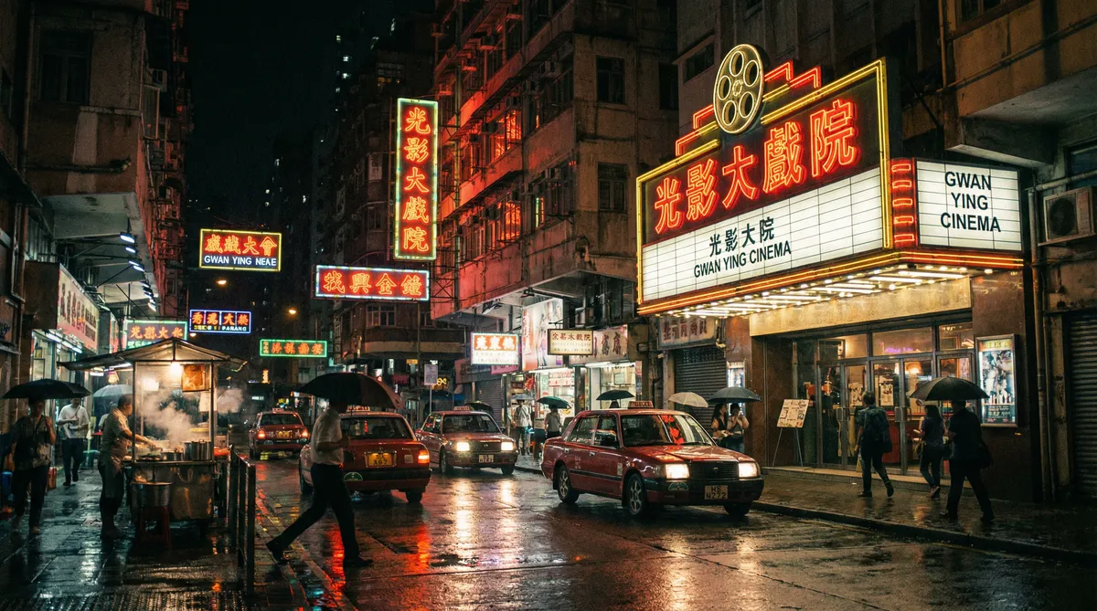 经典 色情片 电影场景 - 霓虹街头